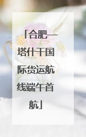 合肥—塔什干国际货运航线端午首航