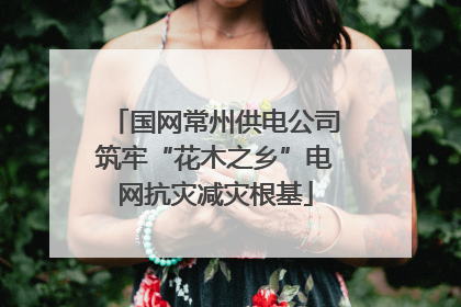 国网常州供电公司筑牢“花木之乡”电网抗灾减灾根基