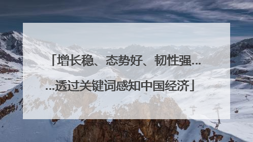 增长稳、态势好、韧性强……透过关键词感知中国经济