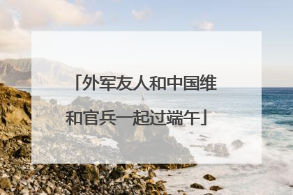 外军友人和中国维和官兵一起过端午