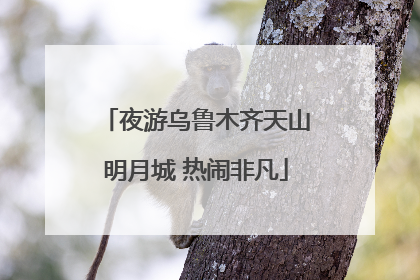 夜游乌鲁木齐天山明月城 热闹非凡