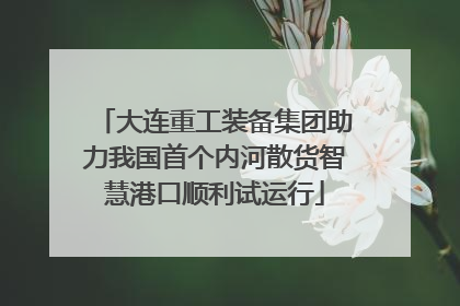 大连重工装备集团助力我国首个内河散货智慧港口顺利试运行