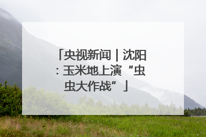 央视新闻｜沈阳：玉米地上演“虫虫大作战”
