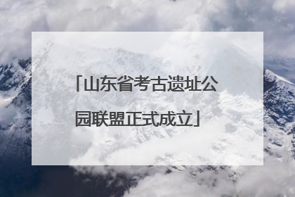 山东省考古遗址公园联盟正式成立