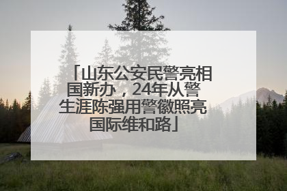 山东公安民警亮相国新办，24年从警生涯陈强用警徽照亮国际维和路