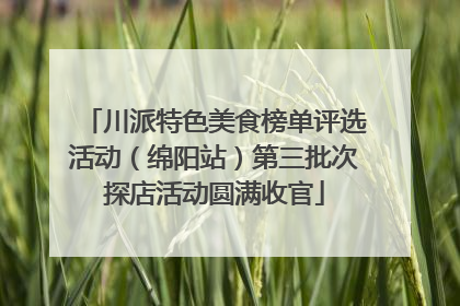 川派特色美食榜单评选活动（绵阳站）第三批次探店活动圆满收官