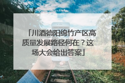 川酒德阳绵竹产区高质量发展路径何在？这场大会给出答案