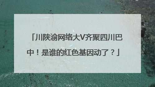 川陕渝网络大V齐聚四川巴中！是谁的红色基因动了？