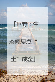 巨野：生态修复点“土”成金