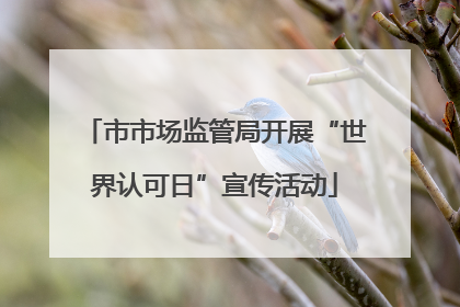 市市场监管局开展“世界认可日”宣传活动