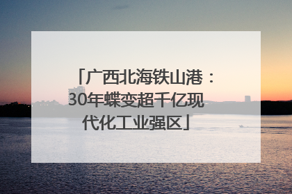 广西北海铁山港：30年蝶变超千亿现代化工业强区