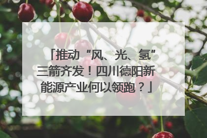 推动“风、光、氢”三箭齐发！四川德阳新能源产业何以领跑？