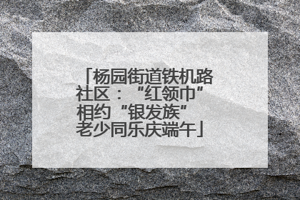 杨园街道铁机路社区：“红领巾”相约“银发族” 老少同乐庆端午