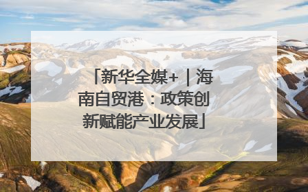 新华全媒+｜海南自贸港：政策创新赋能产业发展