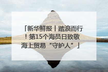 新华鲜报丨踏浪而行！第15个海员日致敬海上贸易“守护人”