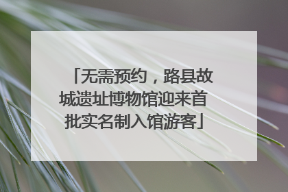 无需预约，路县故城遗址博物馆迎来首批实名制入馆游客