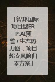 智邦国际项目型ERP:AI预警+生态热力图，项目超支风险归零方案