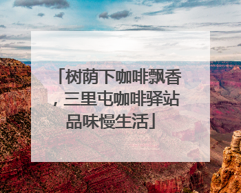 树荫下咖啡飘香，三里屯咖啡驿站品味慢生活