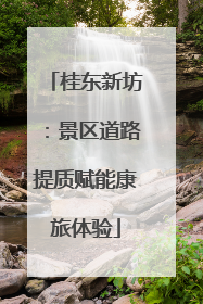 桂东新坊：景区道路提质赋能康旅体验