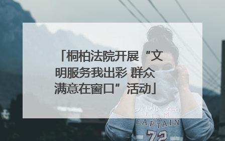 桐柏法院开展“文明服务我出彩 群众满意在窗口”活动