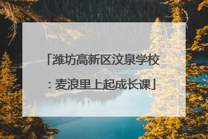 潍坊高新区汶泉学校：麦浪里上起成长课