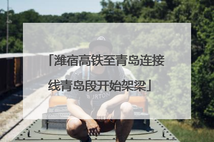 潍宿高铁至青岛连接线青岛段开始架梁