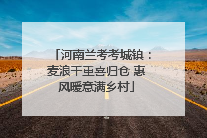 河南兰考考城镇：麦浪千重喜归仓 惠风暖意满乡村
