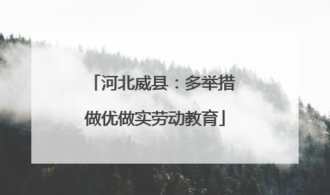 河北威县：多举措做优做实劳动教育