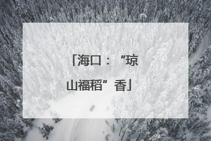 海口：“琼山福稻”香
