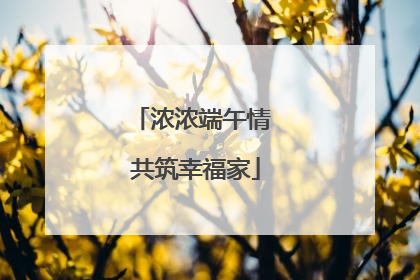 浓浓端午情 共筑幸福家