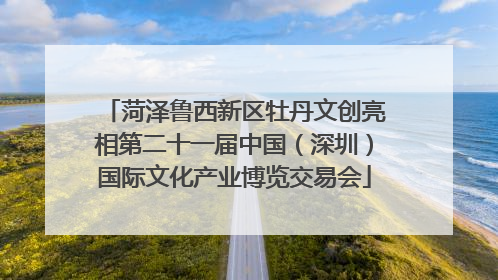 菏泽鲁西新区牡丹文创亮相第二十一届中国（深圳）国际文化产业博览交易会