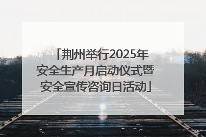 荆州举行2025年安全生产月启动仪式暨安全宣传咨询日活动