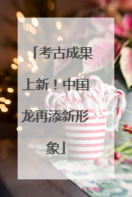 考古成果上新！中国龙再添新形象