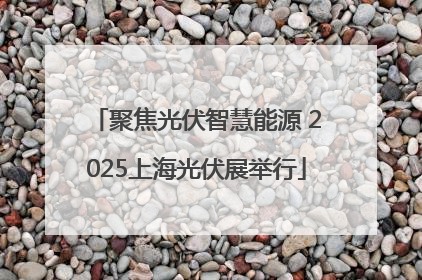 聚焦光伏智慧能源 2025上海光伏展举行