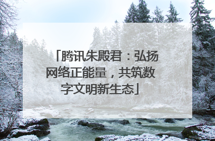 腾讯朱殿君：弘扬网络正能量，共筑数字文明新生态