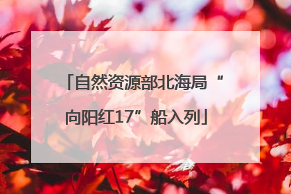 自然资源部北海局“向阳红17”船入列