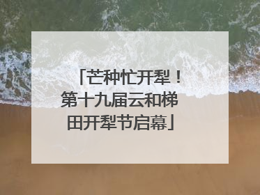 芒种忙开犁！第十九届云和梯田开犁节启幕