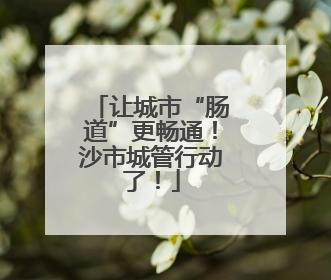 让城市“肠道”更畅通！沙市城管行动了！