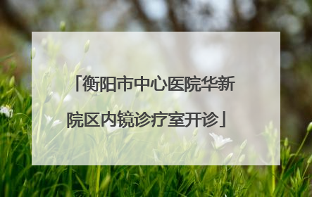 衡阳市中心医院华新院区内镜诊疗室开诊