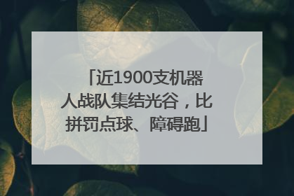 近1900支机器人战队集结光谷，比拼罚点球、障碍跑