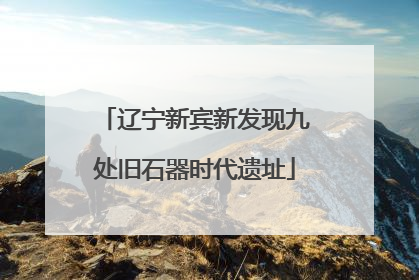 辽宁新宾新发现九处旧石器时代遗址