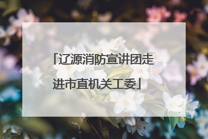 辽源消防宣讲团走进市直机关工委