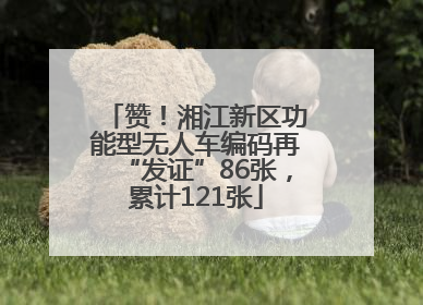 赞！湘江新区功能型无人车编码再“发证”86张，累计121张