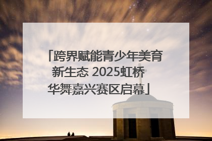 跨界赋能青少年美育新生态 2025虹桥华舞嘉兴赛区启幕