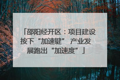 邵阳经开区：项目建设按下“加速键” 产业发展跑出“加速度”