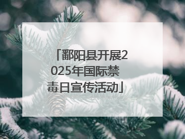 鄱阳县开展2025年国际禁毒日宣传活动