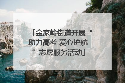 金家岭街道开展“助力高考 爱心护航”志愿服务活动
