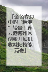 金色麦浪中的“精准”较量！连云港海州区创新开展机收减损技能竞赛