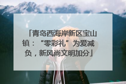 青岛西海岸新区宝山镇：“零彩礼”为爱减负，新风尚文明加分