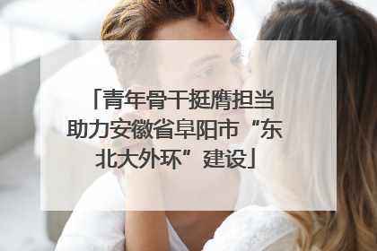 青年骨干挺膺担当 助力安徽省阜阳市“东北大外环”建设